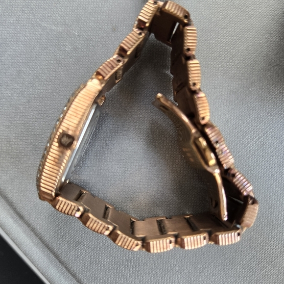 Judith Ripka Stainless Steel Gold Plate Diamonique Watch - Picture 3 of 6